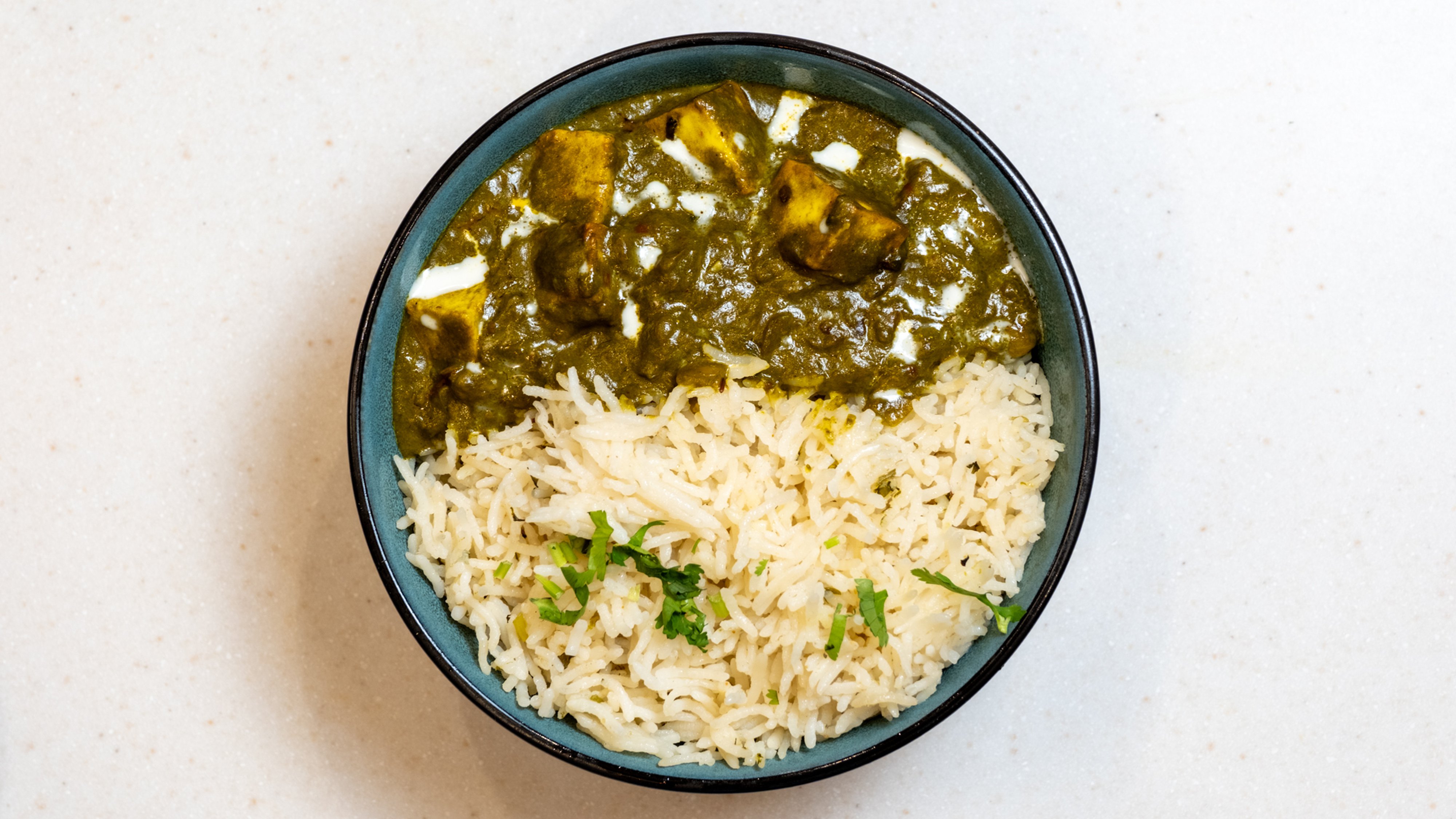 Saag Paneer Rice Bowl
